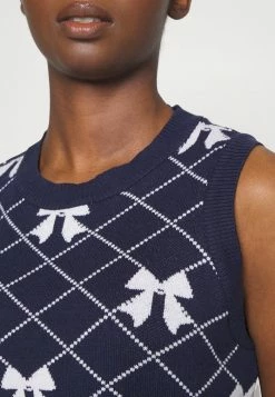 ONLY Petite ONLCLARIET BOW VEST - Jumper - Night Sky/cloud Dancer 13 ONLY Petite ONLCLARIET BOW VEST - Jumper - Night Sky/cloud Dancer -ONLY Petite store 774b57cdbdae464780aa75cf54f0d22c