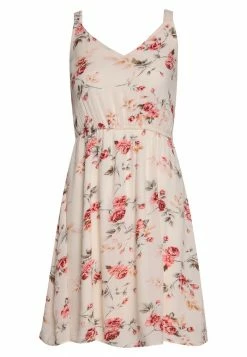 ONLY Petite ONLKARMEN SHORT DRESS - Day Dress - Creme Brûlée