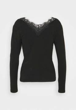 ONLY Petite ONLINA LIVE LOVE - Long Sleeved Top - Black -ONLY Petite store 77c673a15d8540839c752a5c22192be5