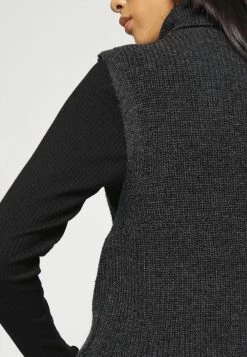 ONLY Petite ONLPARIS LIFE ROLL - Jumper - Dark Grey Melange -ONLY Petite store 77c916ebc882488aad9acb62ca30cf14