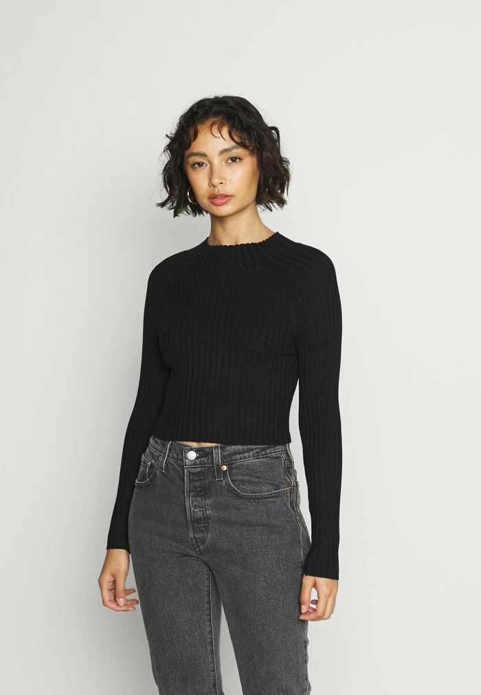 ONLY Petite ONLELLA CROPPED - Jumper - Black 3 ONLY Petite ONLELLA CROPPED - Jumper - Black