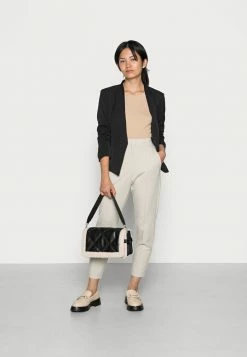 Alternative view of ONLY Petite ONLPOPTRASH LIFE MID WAIST PIN TAILOR - Trousers - Pumice Stone