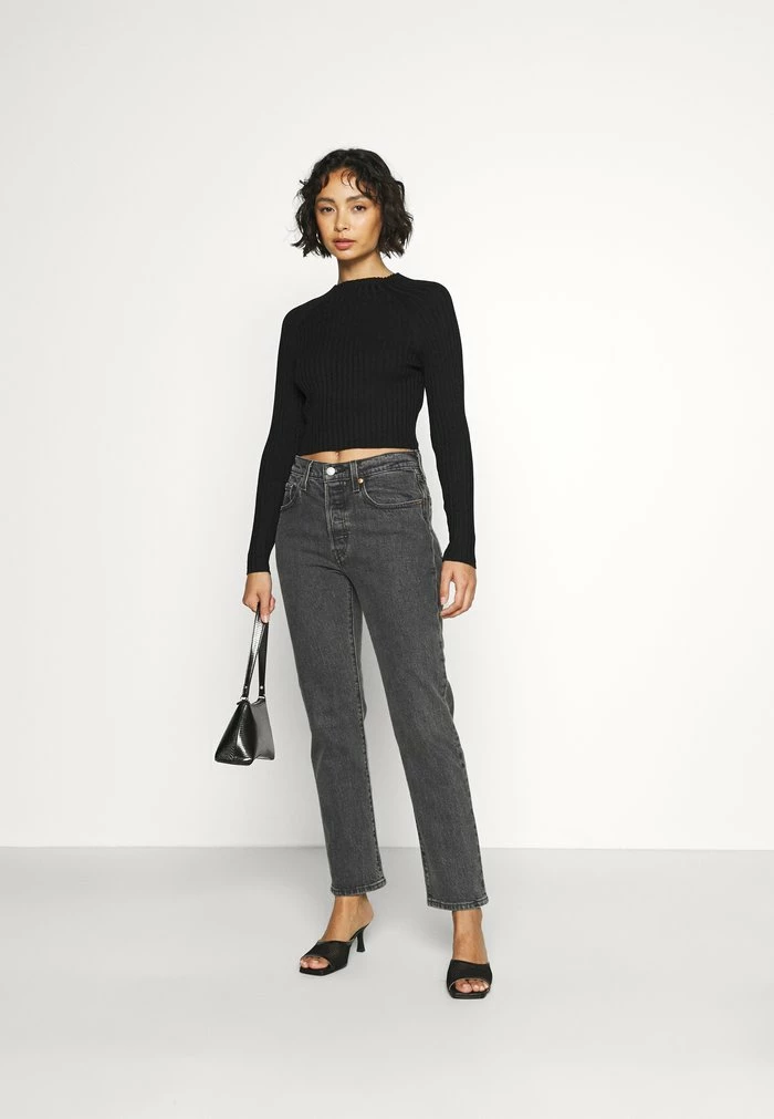 ONLY Petite ONLELLA CROPPED - Jumper - Black 4 ONLY Petite ONLELLA CROPPED - Jumper - Black - Image 2