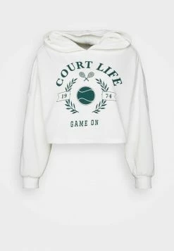 ONLY Petite ONLRETRO TENNIS HOOD - Sweatshirt - Cloud Dancer