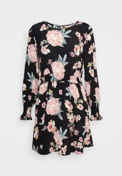 ONLY Petite ONLMARY SMOCK DRESS - Day Dress - Black -ONLY Petite store 7a0536b0a77d48338bf48ac116eae495