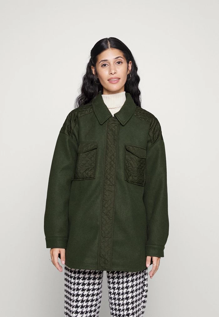 ONLY Petite ONLSELMA QUILT MIX SHACKET - Winter Jacket - Kalamata 3 ONLY Petite ONLSELMA QUILT MIX SHACKET - Winter Jacket - Kalamata