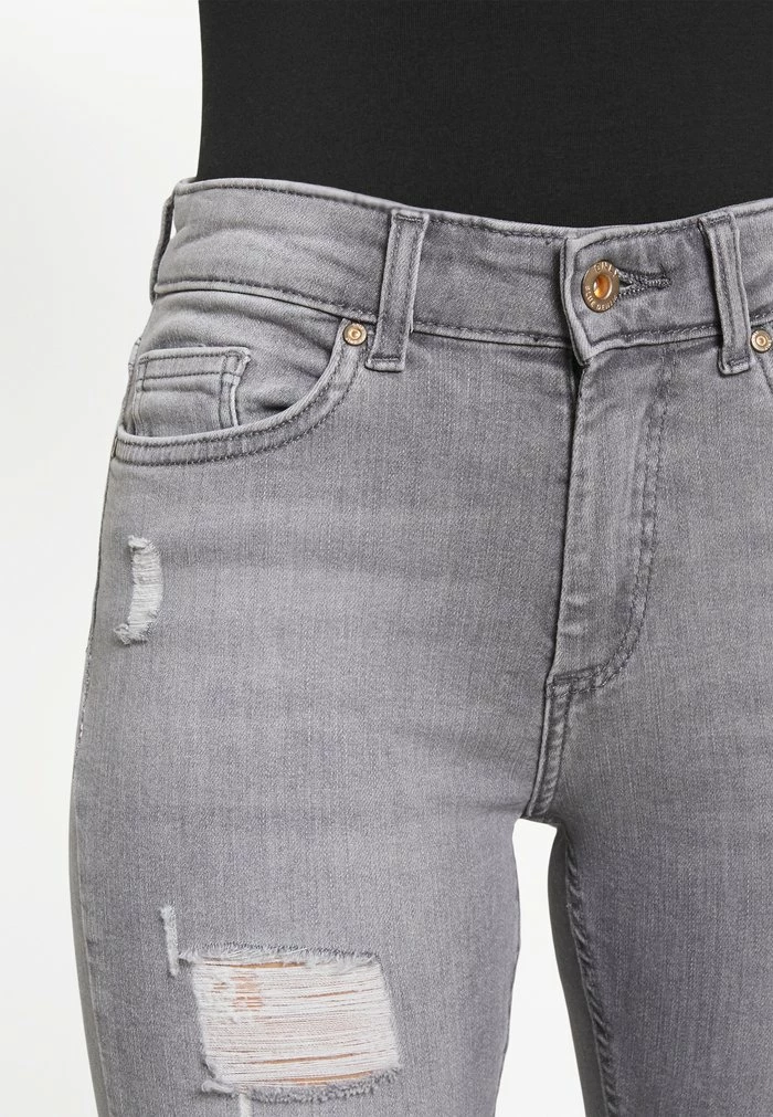 ONLY Petite ONLBLUSH LIFE MID RAW - Jeans Skinny Fit - Grey Denim 6 ONLY Petite ONLBLUSH LIFE MID RAW - Jeans Skinny Fit - Grey Denim - Image 4