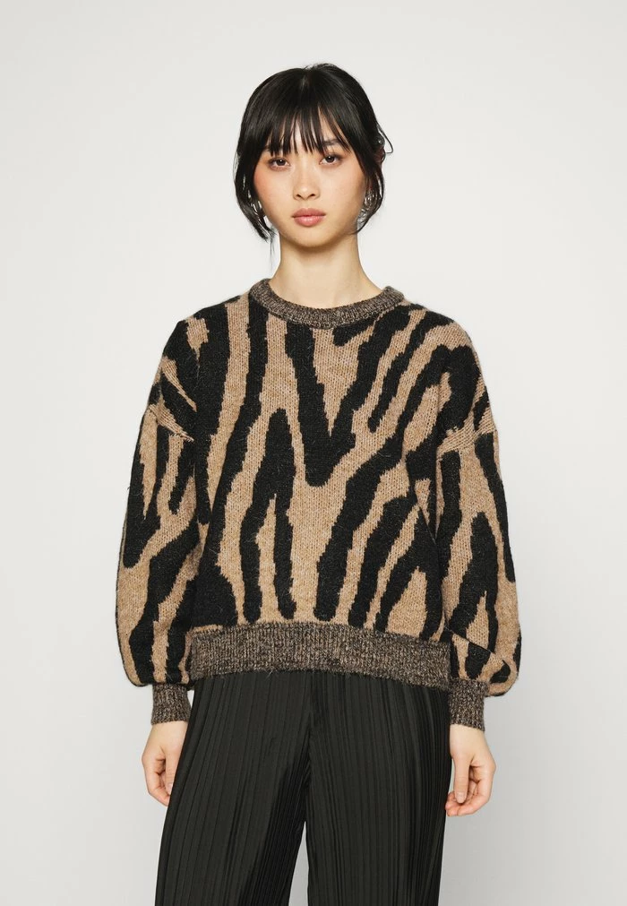 ONLY Petite ONLTRINA - Jumper - Toasted Coconut/black 3 ONLY Petite ONLTRINA - Jumper - Toasted Coconut/black