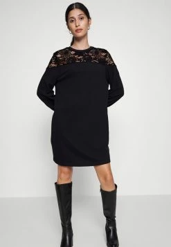 ONLY Petite ONLCATALINA O-NECKPLAIN DRESS - Day Dress - Black -ONLY Petite store 7c0bfe32335b494bb959c8aa582c0323
