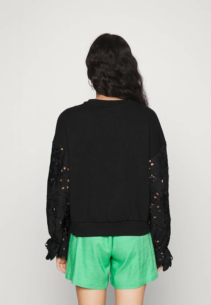 ONLY Petite ONLWANTED SLEEVE - Sweatshirt - Black 5 ONLY Petite ONLWANTED SLEEVE - Sweatshirt - Black - Image 3