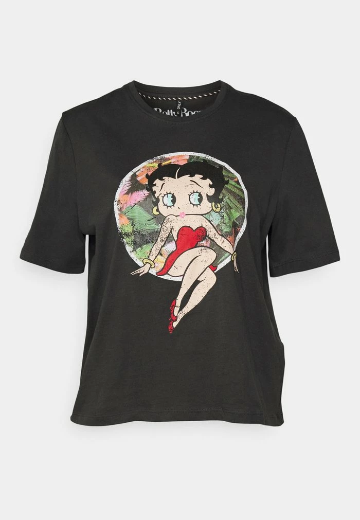 ONLY Petite ONLBETTY BOOP BOXY - Print T-shirt - Phantom 6 ONLY Petite ONLBETTY BOOP BOXY - Print T-shirt - Phantom - Image 4