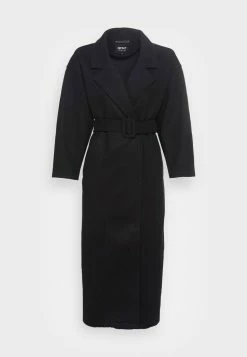 ONLY Petite ONLEMMA LONG WRAP COAT - Classic Coat - Black -ONLY Petite store 7c53e1ea330f471daf425610a052ace2