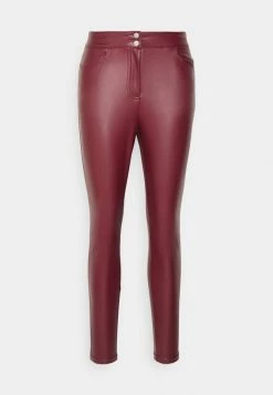 ONLY Petite ONLJESSIE FAUXLEATHER ZIP PANT - Trousers - Windsor Wine -ONLY Petite store 7c832abbe169491589c53586be9151e1