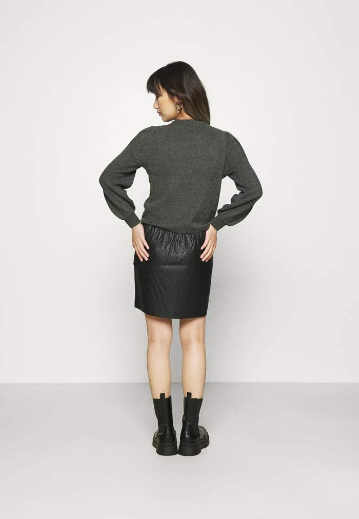 ONLY Petite ONLKATIA PUFF - Jumper - Dark Grey Melange 5 ONLY Petite ONLKATIA PUFF - Jumper - Dark Grey Melange - Image 3