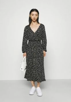 ONLY Petite ONLPELLA WRAP SMOCK - Long Sleeved Top - Black -ONLY Petite store 7e774da42e1041d5b0a05864c9e01628