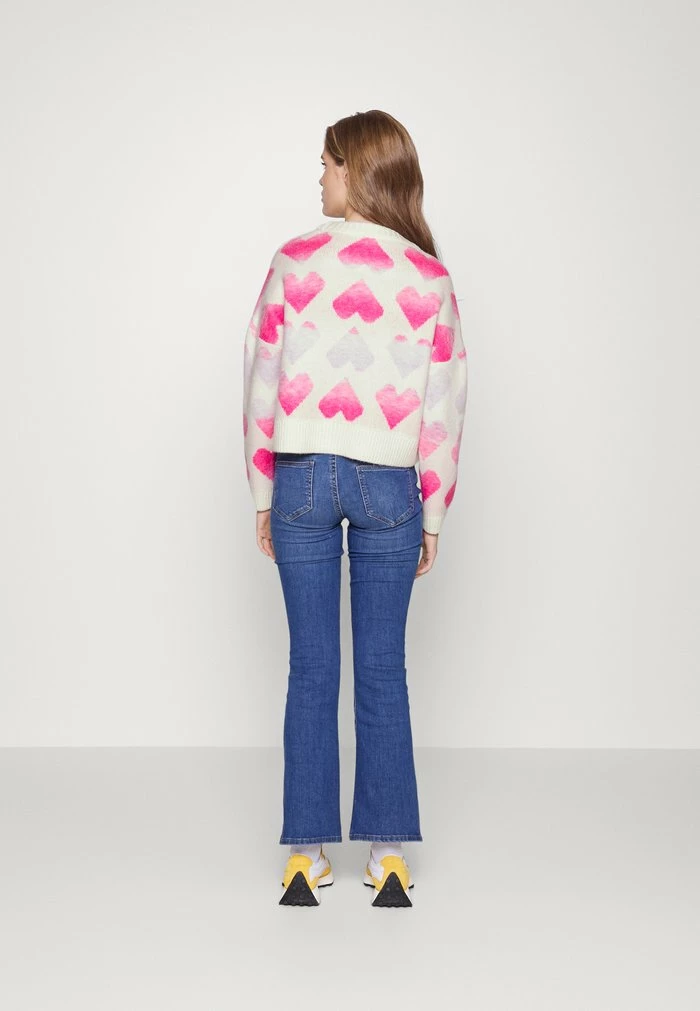 ONLY Petite ONLAIDA HEART - Jumper - Cloud Dancer/viola/pink Flambe/strawberry Moon 5 ONLY Petite ONLAIDA HEART - Jumper - Cloud Dancer/viola/pink Flambe/strawberry Moon - Image 3