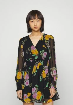 ONLY Petite ONLABA ISABELLLA SMOCK - Day Dress - Black