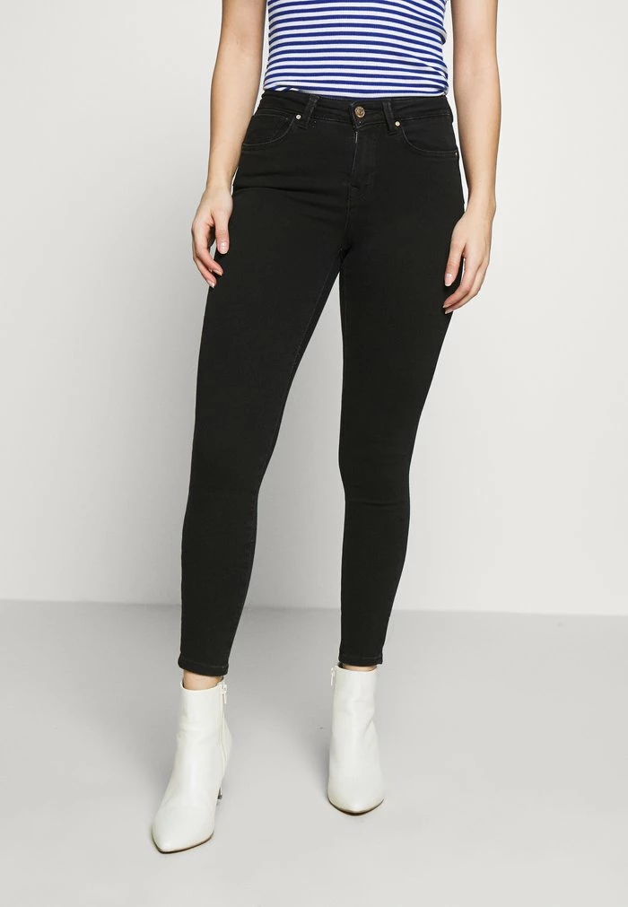 ONLY Petite NLPOWER MID PUSH UP - Jeans Skinny Fit - Black 3 ONLY Petite NLPOWER MID PUSH UP - Jeans Skinny Fit - Black