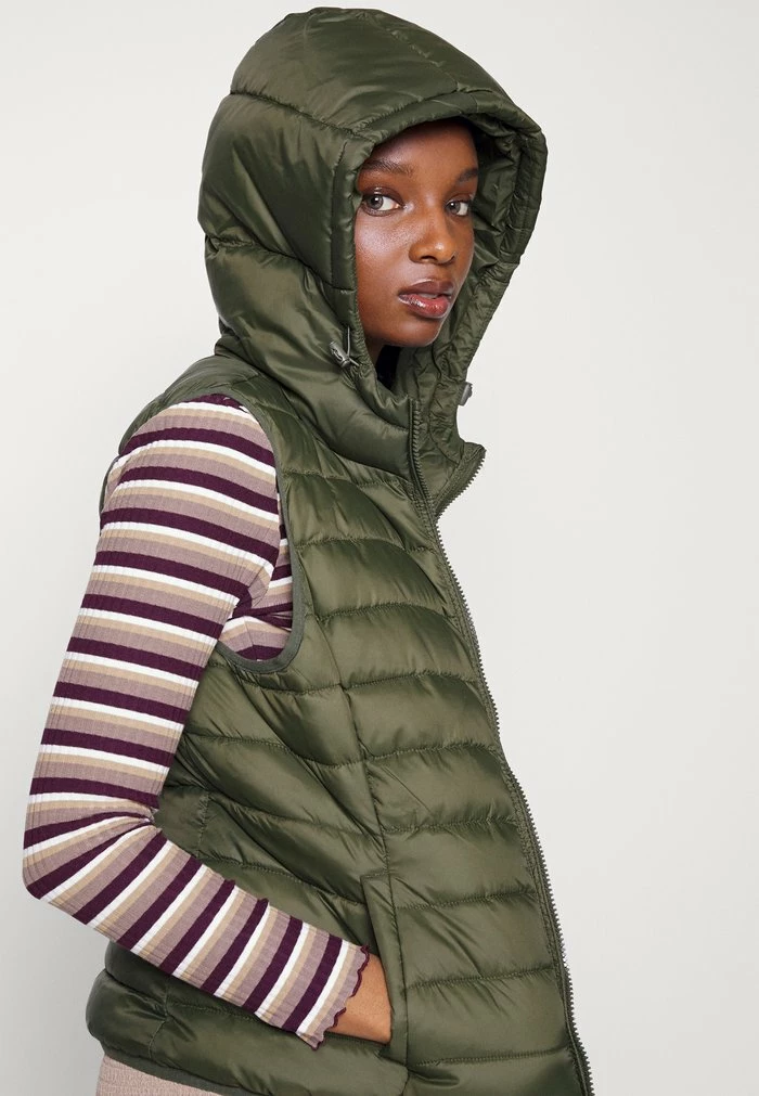 ONLY Petite ONLTAHOE HOOD JACKET - Waistcoat - Forest Night 6 ONLY Petite ONLTAHOE HOOD JACKET - Waistcoat - Forest Night - Image 4