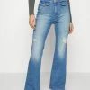 ONLY Petite ONLBLAKE LIFE FLARED - Relaxed Fit Jeans - Medium Blue Denim -ONLY Petite store 831c57c2a615451190b63cca9e670fa7