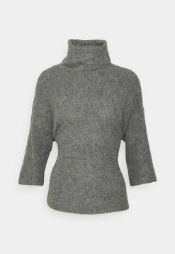 ONLY Petite ONLMARLI LIFE LONG - Jumper - Medium Grey Melange -ONLY Petite store 838abf864a10455f8a9f7848f34c8bcb