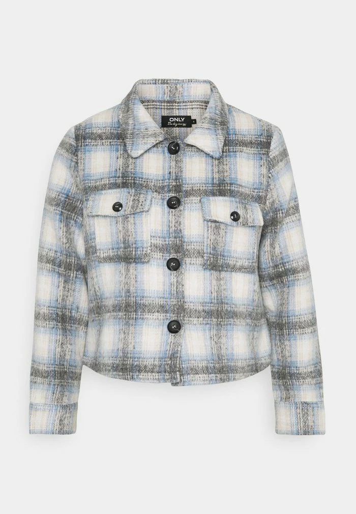 ONLY Petite ONLLOU CHECK JACKET - Summer Jacket - Pumice Stone 7 ONLY Petite ONLLOU CHECK JACKET - Summer Jacket - Pumice Stone - Image 5