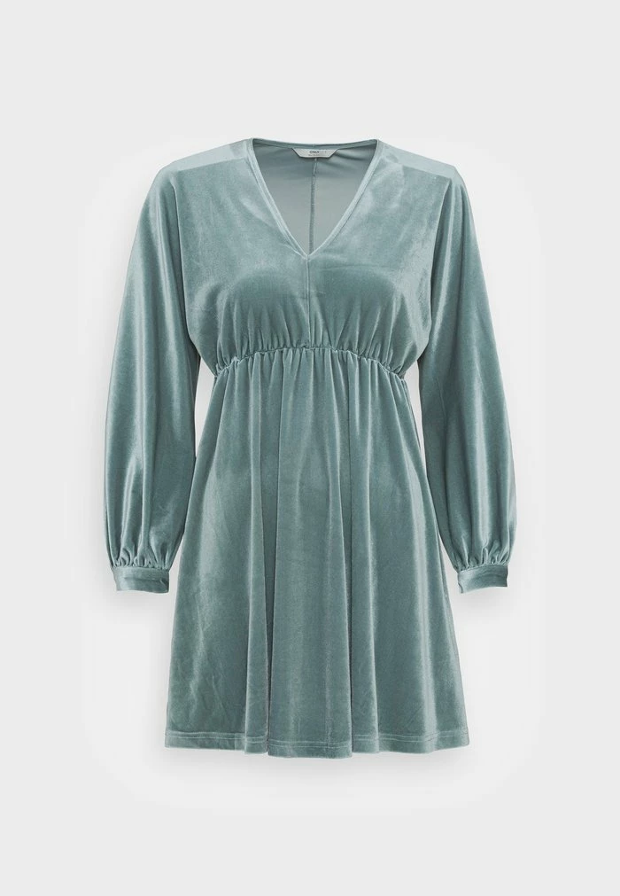 ONLY Petite ONLESME LIFE VELOUR DRESS - Cocktail Dress / Party Dress - Stormy Sea 6 ONLY Petite ONLESME LIFE VELOUR DRESS - Cocktail Dress / Party Dress - Stormy Sea - Image 4