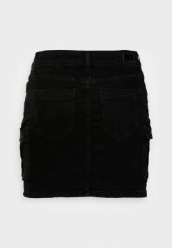 ONLY Petite ONLMISSOURI LIFE SKIRT - Mini Skirt - Washed Black -ONLY Petite store 8588c86f890d4bcaa9290b006461df59