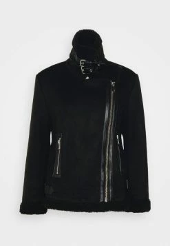 ONLY Petite ONLDIANA AVIATOR JACKET - Winter Jacket - Black -ONLY Petite store 86311b9a957b4f8186bfdb4b0cf8cdfb