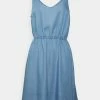 ONLY Petite ONLPEMA KARMEN LIFE DRESS - Day Dress - Medium Blue Denim -ONLY Petite store 866827f929394790accef7e4308c7afc