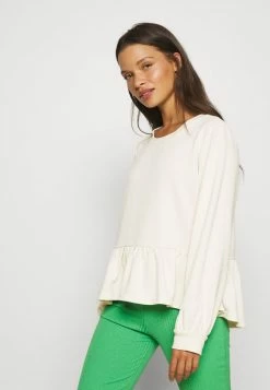 ONLY Petite ONLAMY FLOUNCE - Sweatshirt - Birch -ONLY Petite store 86aba9a2a5374f208afedf91d0bc6975