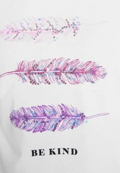 ONLY Petite ONLKITA FEATHER BOX - Print T-shirt - Bright White -ONLY Petite store 8878614cb2174fdfab70e49c77e8475c