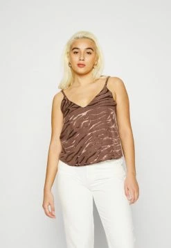 ONLY Petite ONLBELLA SLIP - Top - Brown