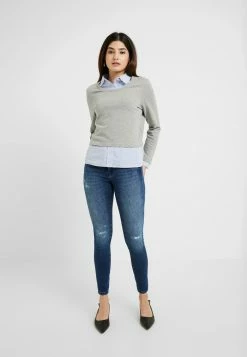 ONLY Petite ONLFFALLY O-NECK - Sweatshirt - Medium Grey Melange -ONLY Petite store 892a1623349f4f828fb357f68401cb6a