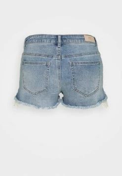 ONLY Petite ONLCARMEN LIFE REG - Denim Shorts - Medium Blue Denim -ONLY Petite store 8b04ba066d65443db8025388b6fb4f1d