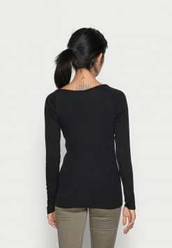 ONLY Petite ONLNULAN LIFE BUST - Long Sleeved Top - Black -ONLY Petite store 8b6b2ad267674c1fb154dee5ff750cb2