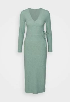 ONLY Petite ONLNELLA WRAP DRESS - Jersey Dress - Chinois Green