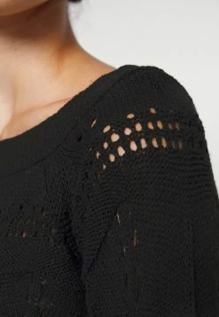 ONLY Petite ONLVILDA LIFE - Jumper - Black -ONLY Petite store 8f11afff668d4cbc9d0807824b1b012c