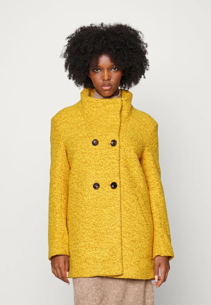 ONLY Petite ONLNEWSOPHIA COAT - Short Coat - Golden Yellow Melange 3 ONLY Petite ONLNEWSOPHIA COAT - Short Coat - Golden Yellow Melange