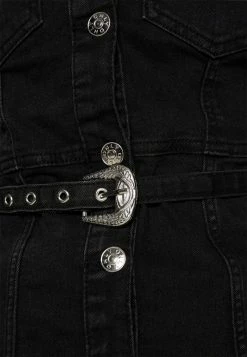 ONLY Petite ONLMYTH LIFEBELT DRESS - Denim Dress - Black -ONLY Petite store 8f50e4fc36bb435e8410b33ae65438b7