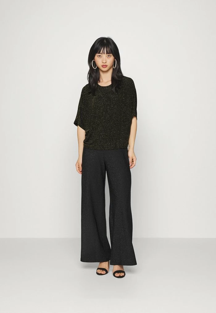 ONLY Petite ONLCAROLLA LOOSE - Long Sleeved Top - Black/gold 4 ONLY Petite ONLCAROLLA LOOSE - Long Sleeved Top - Black/gold - Image 2