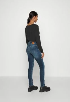 ONLY Petite ONLFOREVER HIGH SKINNY DESTROY - Jeans Skinny Fit - Dark Blue Denim 10 ONLY Petite ONLFOREVER HIGH SKINNY DESTROY - Jeans Skinny Fit - Dark Blue Denim -ONLY Petite store 9036f2ec81fe47d386ec72b0e2dd73e0