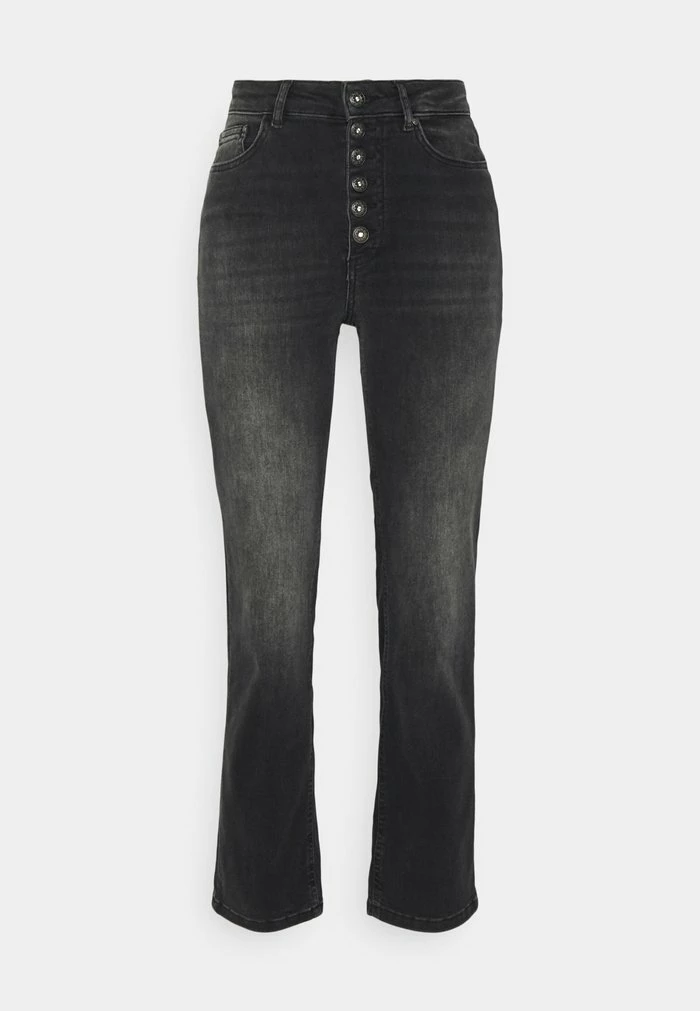 ONLY Petite ONLEVELINA - Straight Leg Jeans - Black Denim 6 ONLY Petite ONLEVELINA - Straight Leg Jeans - Black Denim - Image 4