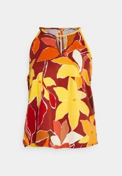 ONLY Petite ONLALMA LIFE KEYHOLE - Top - Henna -ONLY Petite store 923ee3d49bc24cd29c2b06422c14d633