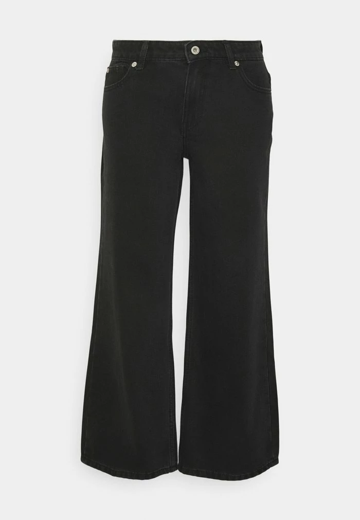 ONLY Petite ONLCHRIS WIDE - Straight Leg Jeans - Black Denim 6 ONLY Petite ONLCHRIS WIDE - Straight Leg Jeans - Black Denim - Image 4