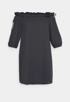 ONLY Petite ONLTILLA THYRA OFF SHOULDER DRESS - Day Dress - Phantom -ONLY Petite store 937a284d1cec43959cb078479a932282