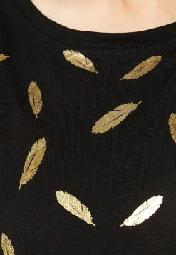 ONLY Petite ONLFEATHER - Print T-shirt - Black -ONLY Petite store 94be2362859d4285bc8e449e99fdf5b9