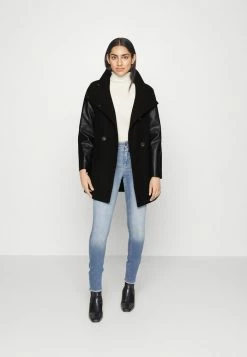 ONLY Petite ONLEMMA MIX COAT - Classic Coat - Black -ONLY Petite store 9506a34dd4554f1f814193f24d8d63f4