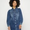 ONLY Petite ONLALLIE LIFE DRESS - Denim Dress - Medium Blue Denim -ONLY Petite store 958f890435d14c25be1c4d9e4a8e51a1