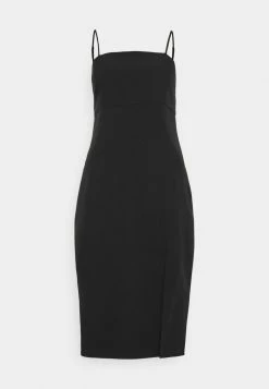 ONLY Petite ONLTORI ABBA SLIM SLIT DRESS - Cocktail Dress / Party Dress - Black -ONLY Petite store 96dd5313e56c44d993e936ac6acdd6ae